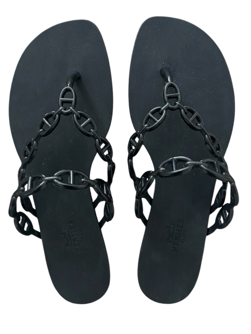 Hermès Rubber Chaine d'Ancre Island Sandals - Picture 2 of 5